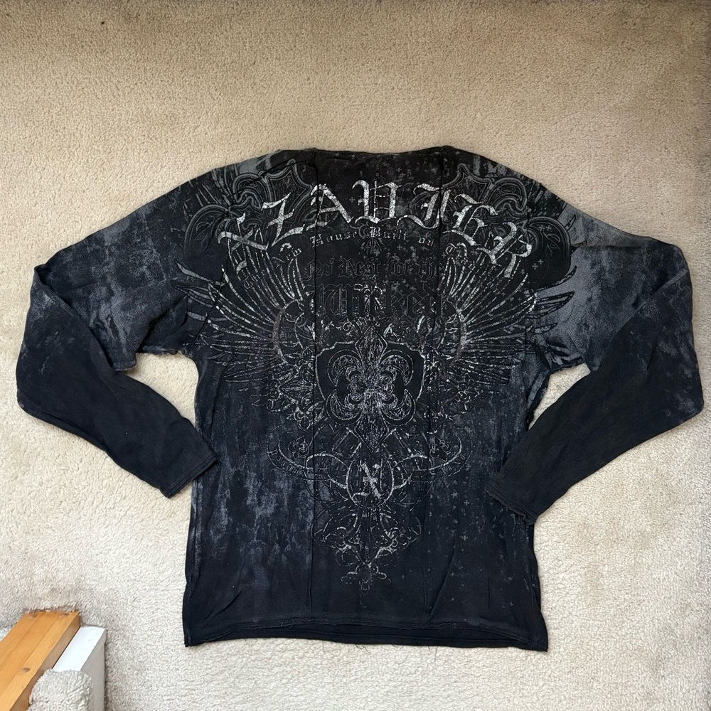 Y2k Xzavier Affliction Style Vtg Axr Grunge Emo Archa… - Gem